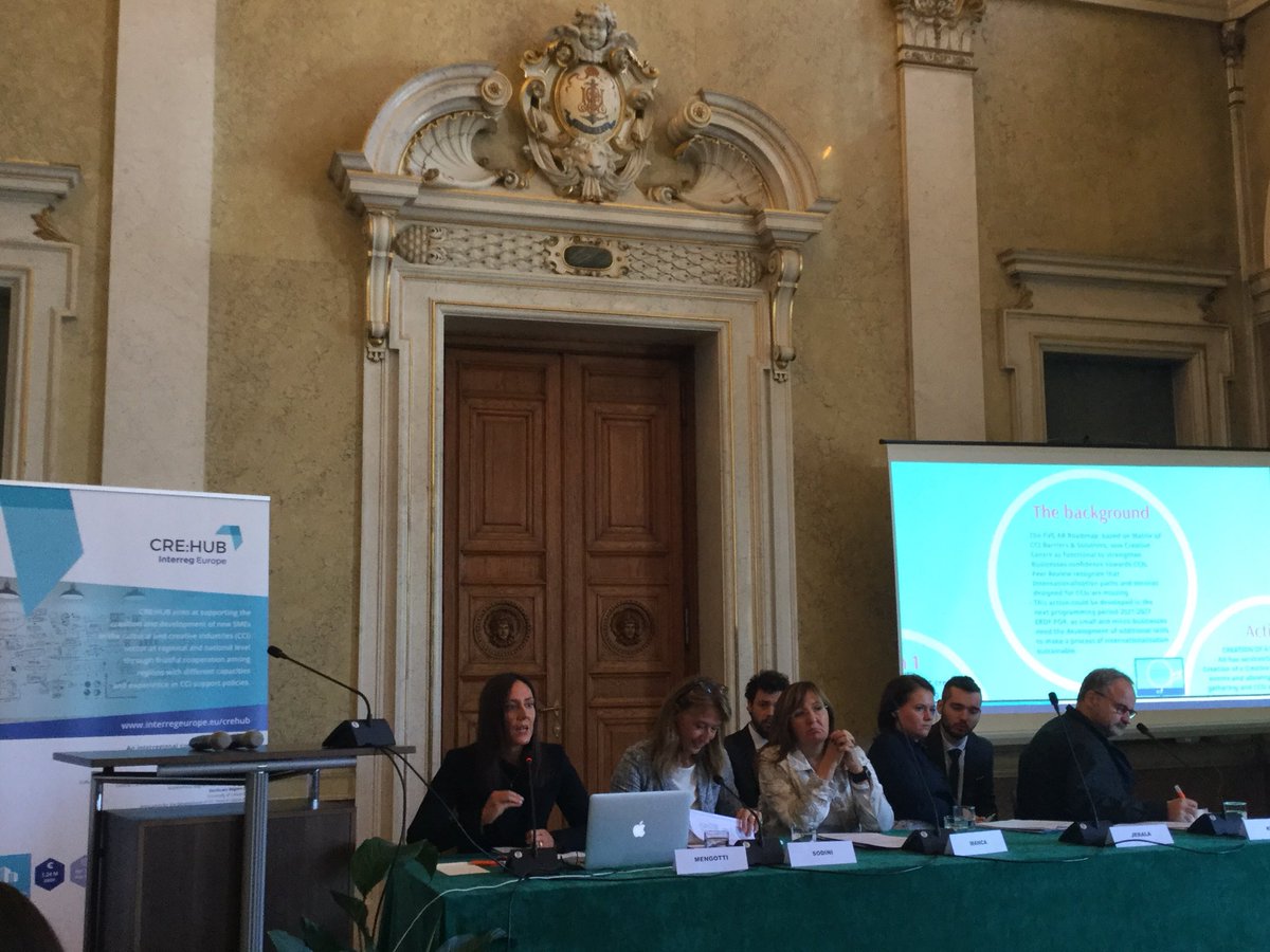crehub_project's tweet photo. @elenamengotti is now talking about the key actions of the CRE:HUB Project and about the background works aimed to analize the needs of the territory #crehub #trieste https://t.co/ESyE80fwJi