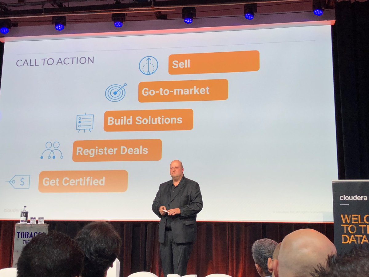 pue_data's tweet photo. @alpiwen encourages @cloudera partners to achieve the certification as part of the basic strategy to be truly a Partner. @ticPUE https://t.co/vxUpDLZIYF