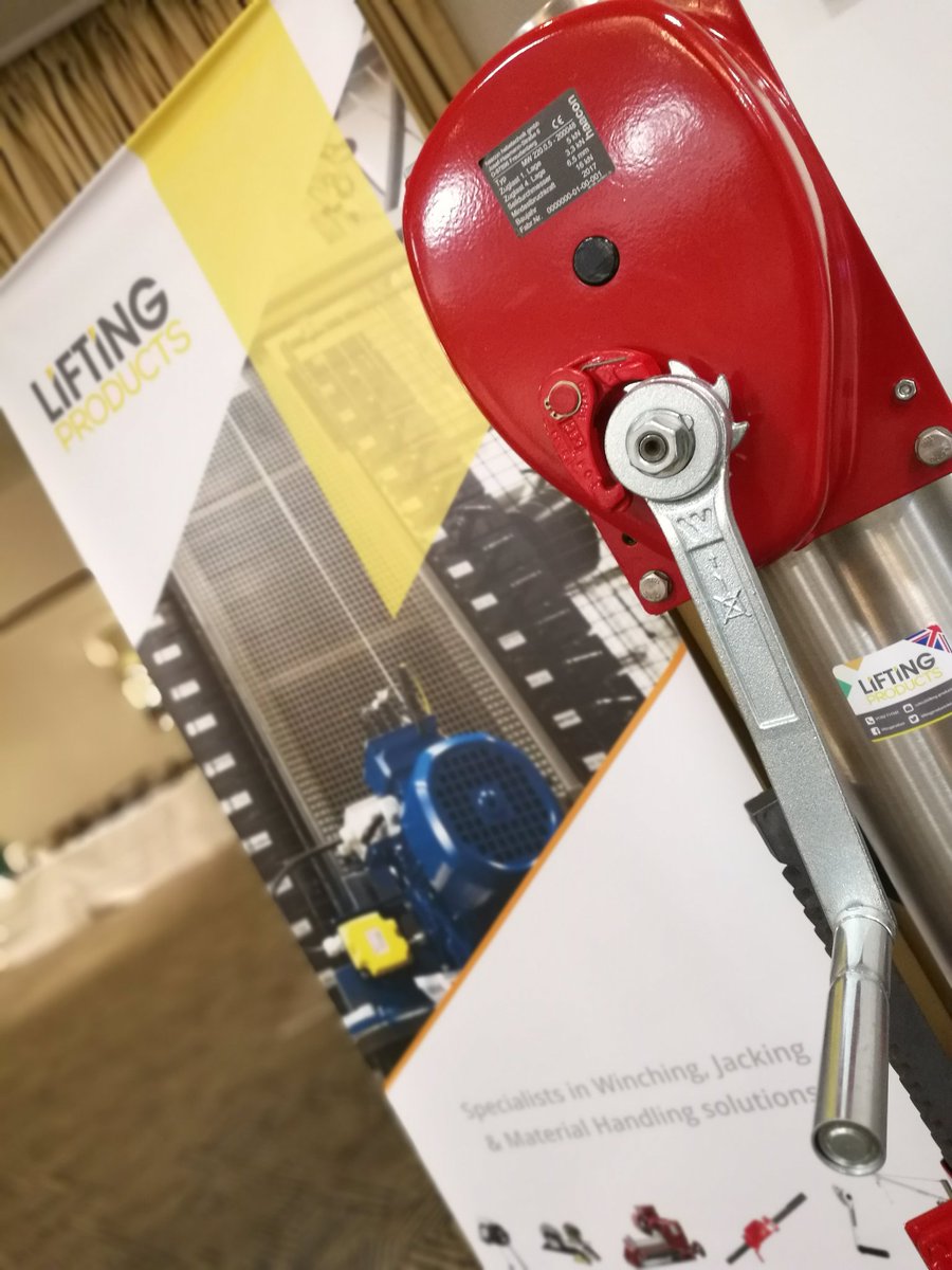 JamesPorterLP's tweet photo. We're all set up at the LEEA Roadshow @ Aberdeen Treetop Hilton - come talk #winches #jacks #lifting #leea https://t.co/CcUHATwASD