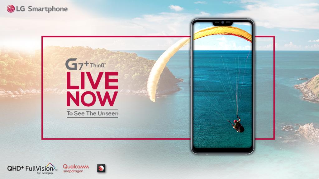 LGIndia's tweet photo. Explore the all new #LGG7Plus ThinQ. Available Now on Flipkart : https://t.co/hq8IMurStj #LiveNow https://t.co/l7ynJf8P0P
