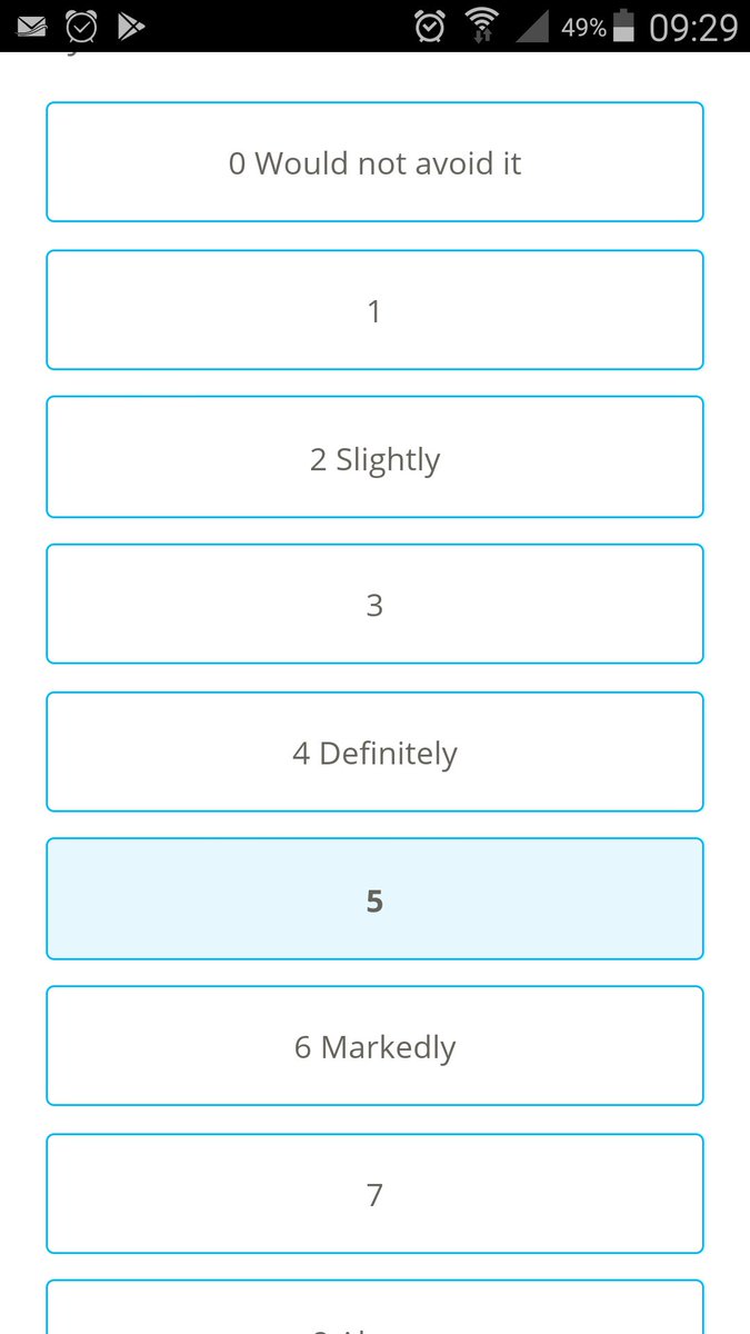 If likert scales are too hard for you i would genuinely fuck off and try something else