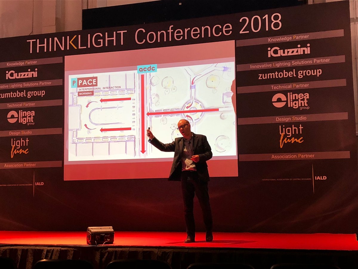 acdcled's tweet image. Dan doing his thing at Thinklight Conference at Light Middle East #LightME