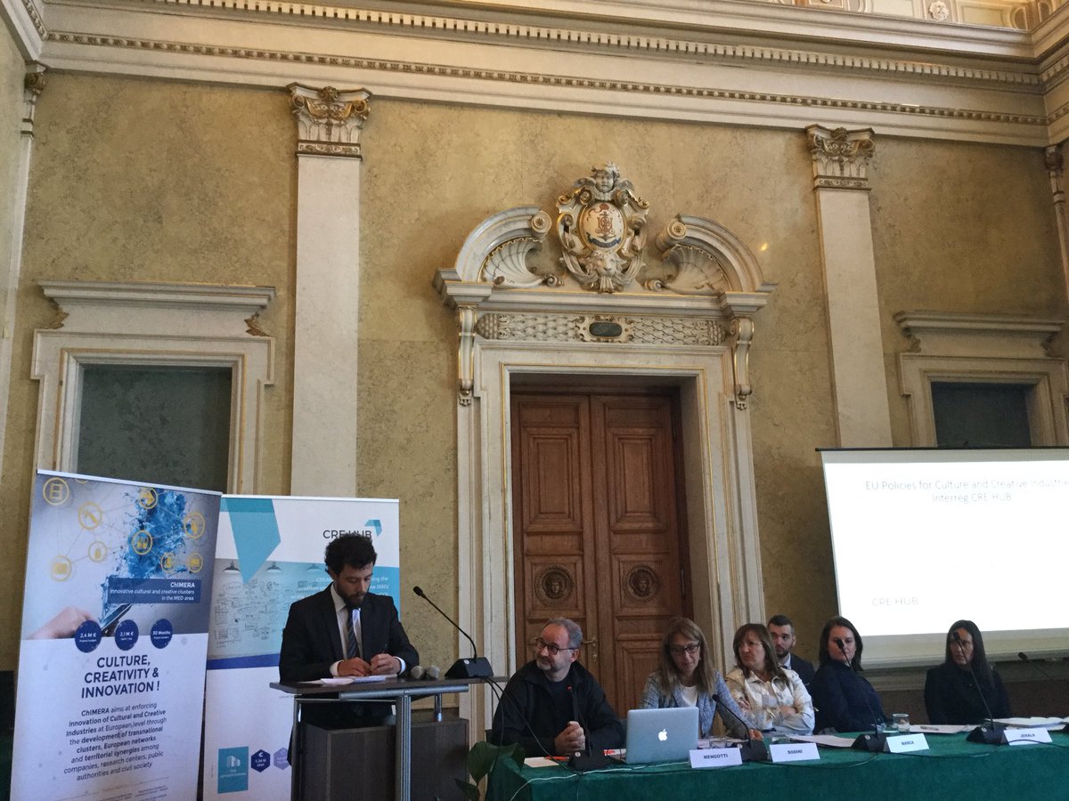 crehub_project's tweet photo. @phikern is talking about the importance in the European Agenda of the field of Creative and Cultural Industries #crehub #trieste https://t.co/vonT0fY5H2