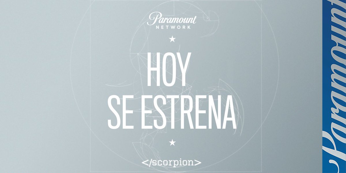 ParamountNetESP's tweet photo. ¡ATENCIÓN! 📢 Walter O'Brien y su equipo de genios llega esta noche a las 22:15 a #ParamountNetworkES. Siéntete a salvo de amenazas tecnológicas con la Temporada 4 de Scorpion 💻🦂 #TalentoScorpion https://t.co/ynLBeV73UA