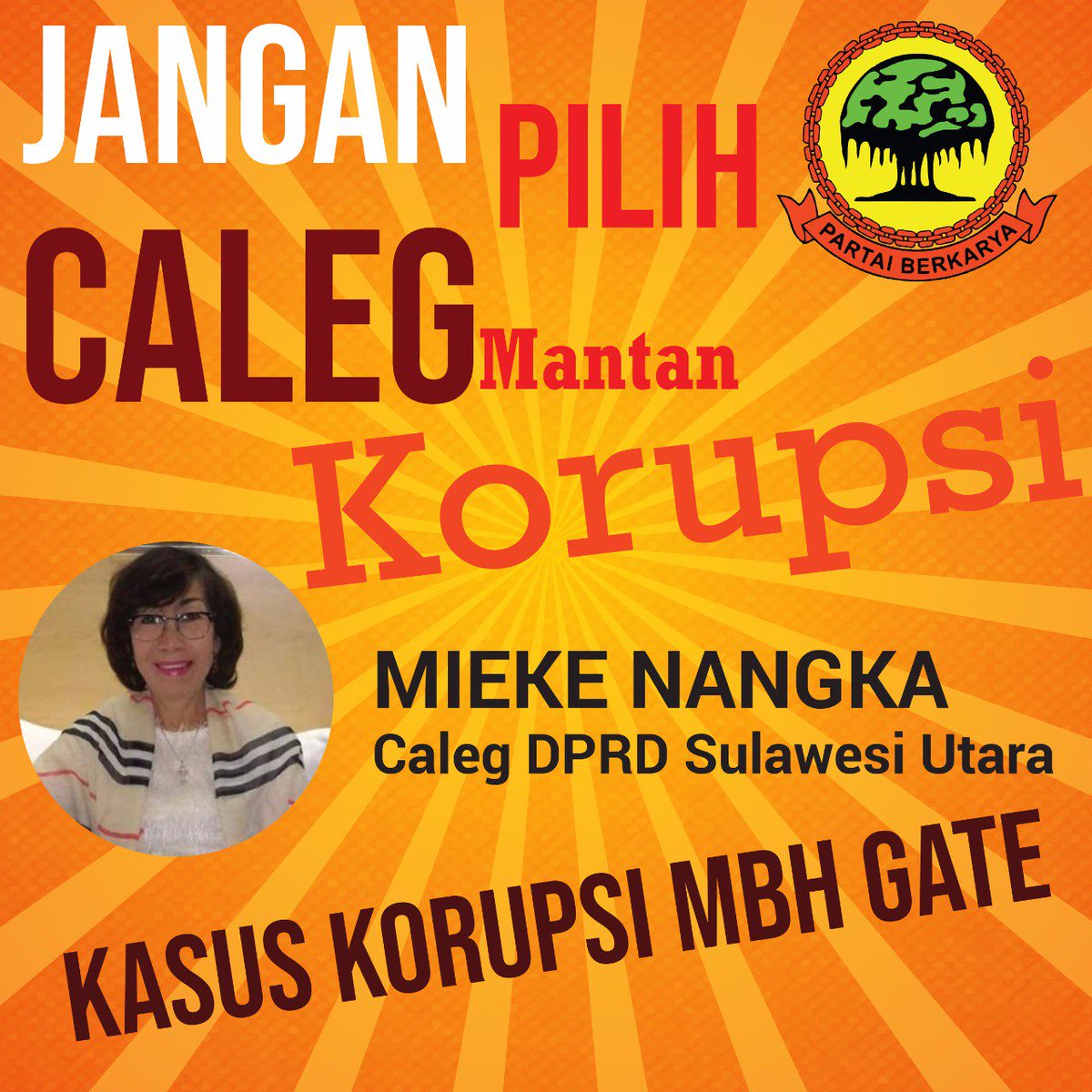 mahesatiwi's tweet photo. Ini jangan dipilih yaa @ASapardan @RiuRizkiUtomo @HipHop74934648 @buzerman18 @Gani_ws #KamiTolakCalegKoruptor https://t.co/DoGWQLjuPm
