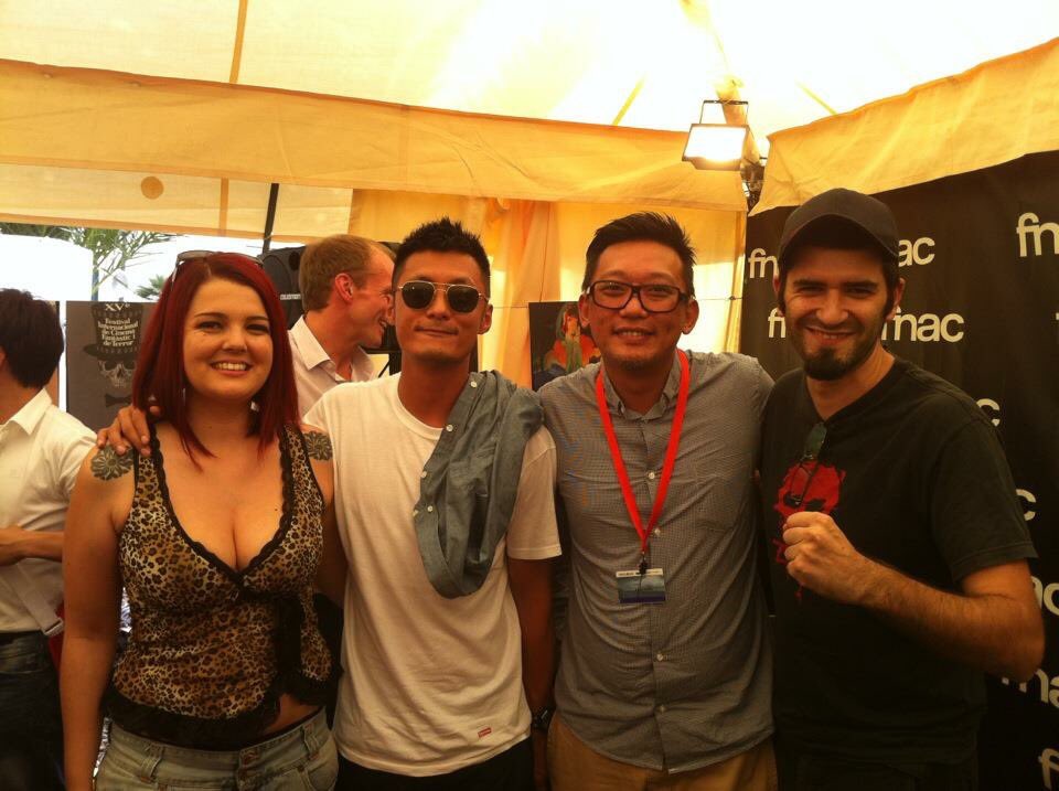 Mikeysuschinos's tweet photo. Faltan 8 días para que comience el @sitgesfestival! 🙏 Hoy recordamos la visita de Shawn Yue y el Director Soi Cheang. Lovely!!❤️
#Sitges2012 #Sitges #Sitges2018 https://t.co/Ne18DVQIl1