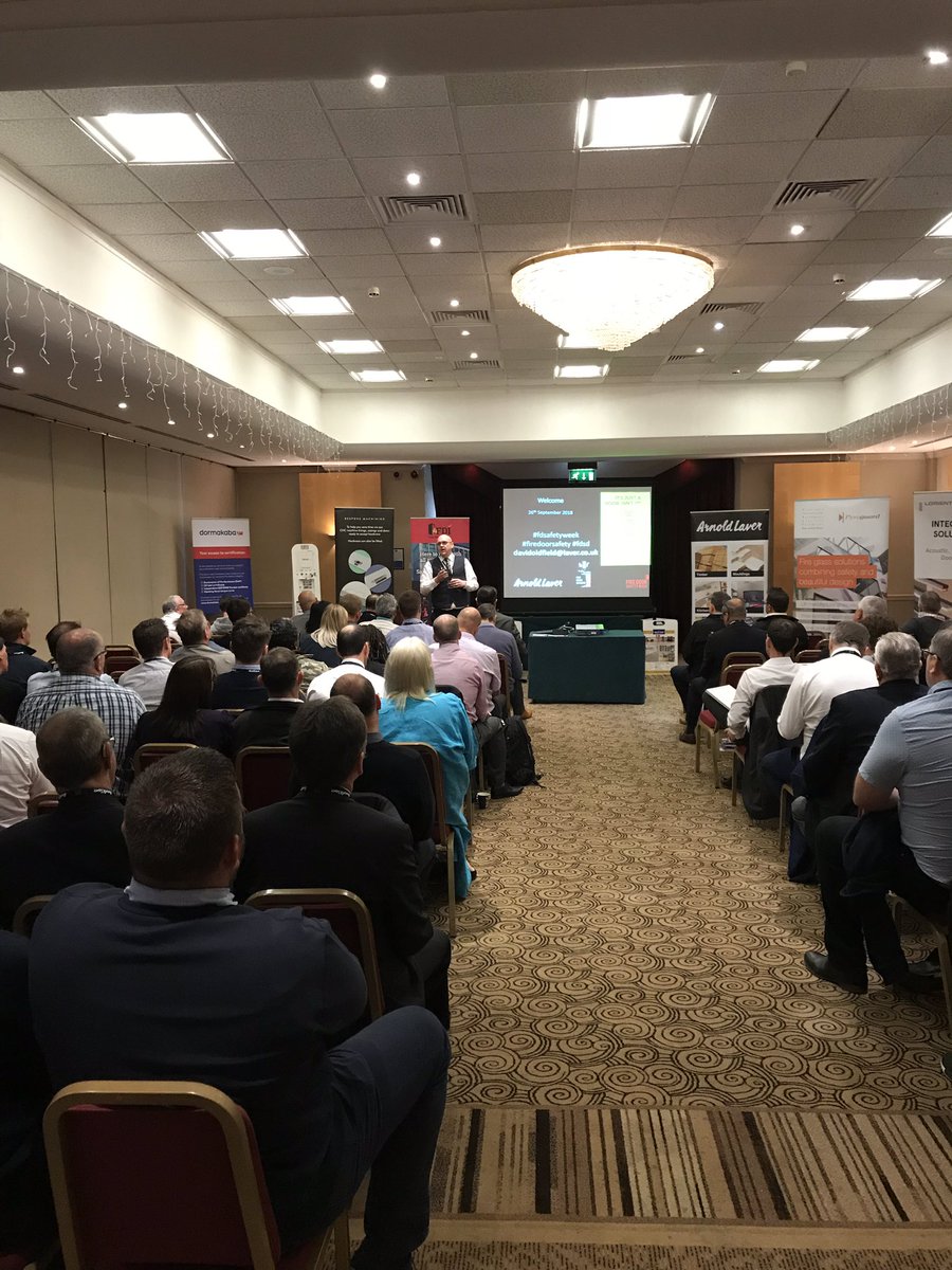 GrahamHulland's tweet photo. Full house for today’s Fire Door Presentation! @dormakaba_UKI @ArnoldLaver @LorientUK @FDSafetyWeek @bwf_certifire https://t.co/GOS9hjY6JK