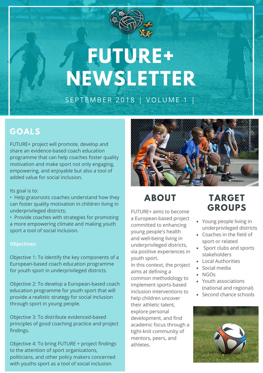 ErasmusPlusGR's tweet photo. Future+ project 1st Newsletter
#coaching #coaches #sports #Erasmus #athletics #europe https://t.co/ecJukpybmb