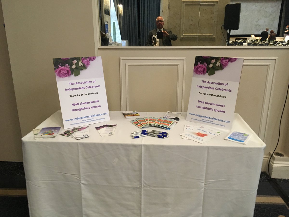 PhilSpicksley's tweet photo. Enjoying the Suicide Bereavement Uk's 7th International Conference at Manchester.  The AOIC are the only Association in the Celebrant Industry here,  Again leading the way forward https://t.co/syN2UXaPer