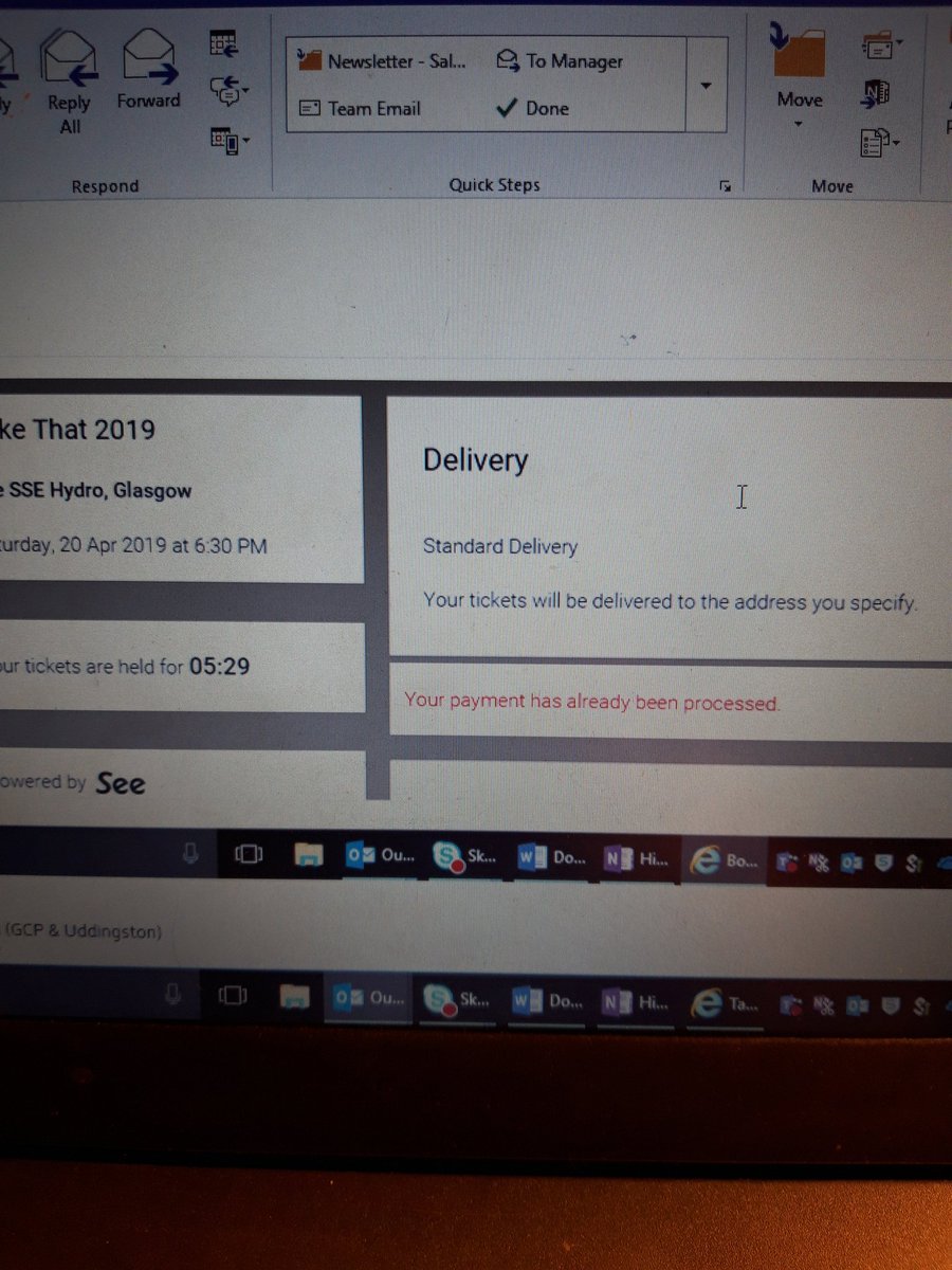 kimmo899's tweet photo. @takethat shambles of a presale got tickets pressed pay and then times out. Says payment has been processed and can't use code again. https://t.co/2tynYdi2Sg