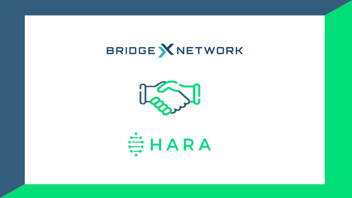 bridgexnetwork's tweet photo. Another exciting news! We are pleased to announce our latest partnership with HARA Token. HARA will be utilizing all of BridgeX Network’s services — credit, crypto-to-fiat conversions and cross-border payments. 
Read more at: https://t.co/nVwWgUfFzZ https://t.co/SGIeSYbbpz
