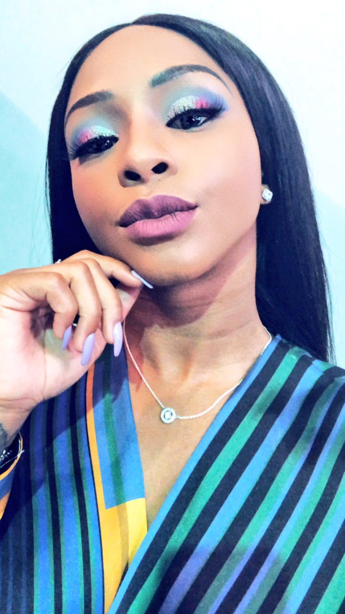 Boity's tweet photo. 💜 https://t.co/JedJmZIsOV