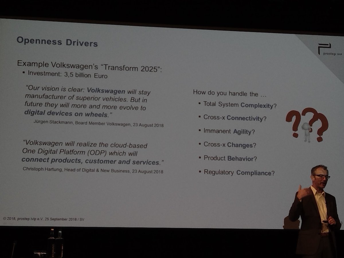 allanbehrens's tweet image. Steven Vettermann  #Prostepivip. The drivers of #openness ...lead to definition of Code of #PLM Openness (CPO) #InnovationComponentsConference
