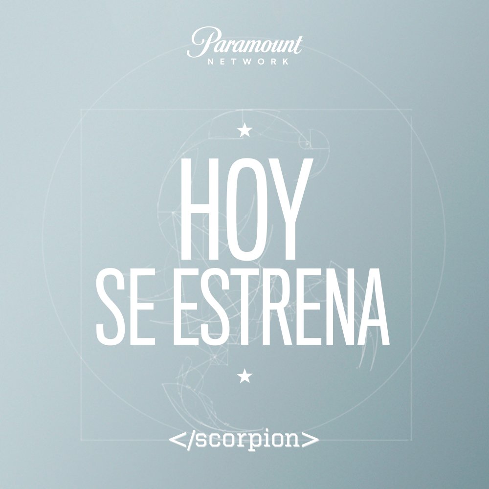 unicoos's tweet photo. Hoy se estrena #ScorpionT4 ¡No os lo podéis perder! A las 22.15 horas en @ParamountNetESP #TalentoScorpion 🦂 https://t.co/xSgjqA6rsE