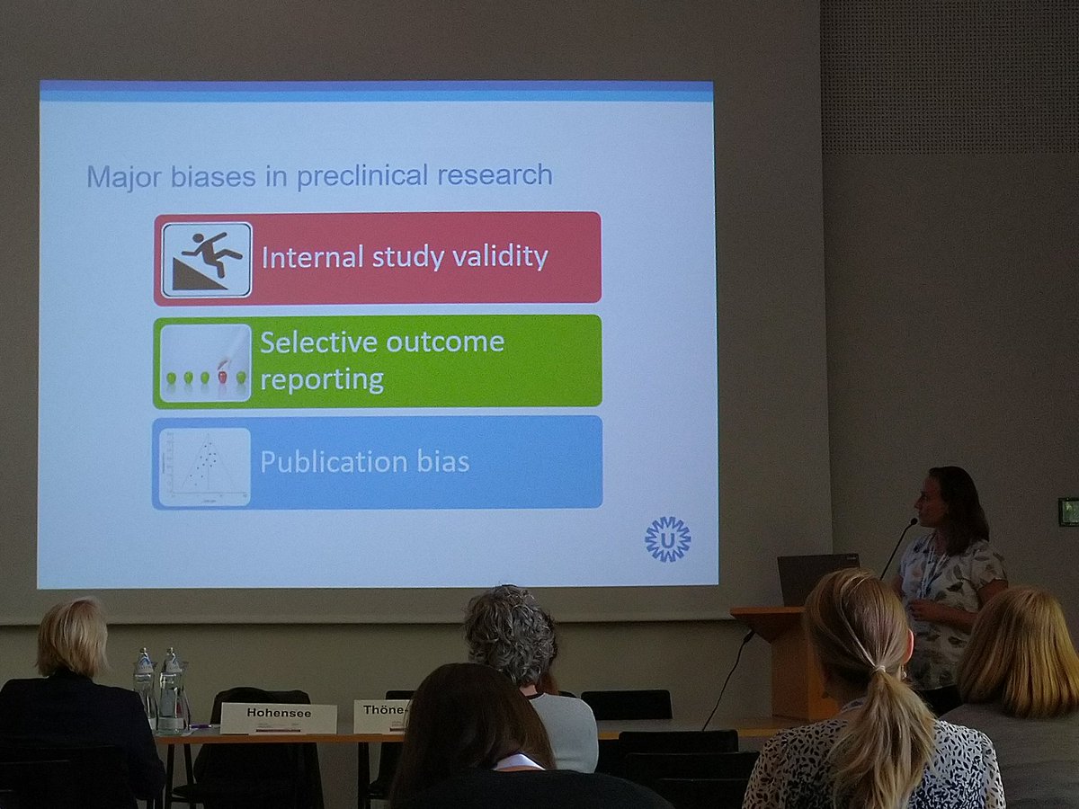 SLouhimies's tweet photo. Fighting #reproducibility crisis. Will pre-registration of study protocols help fight unwanted bias asked by Mira Van Der Naald from @UniUtrecht #3Rs #EUSAAT2018 Would getting science #publishers join in with https://t.co/p6NfVyV8y9, like @RegReports, move it to next level? https://t.co/Jx5Qu5SEvf