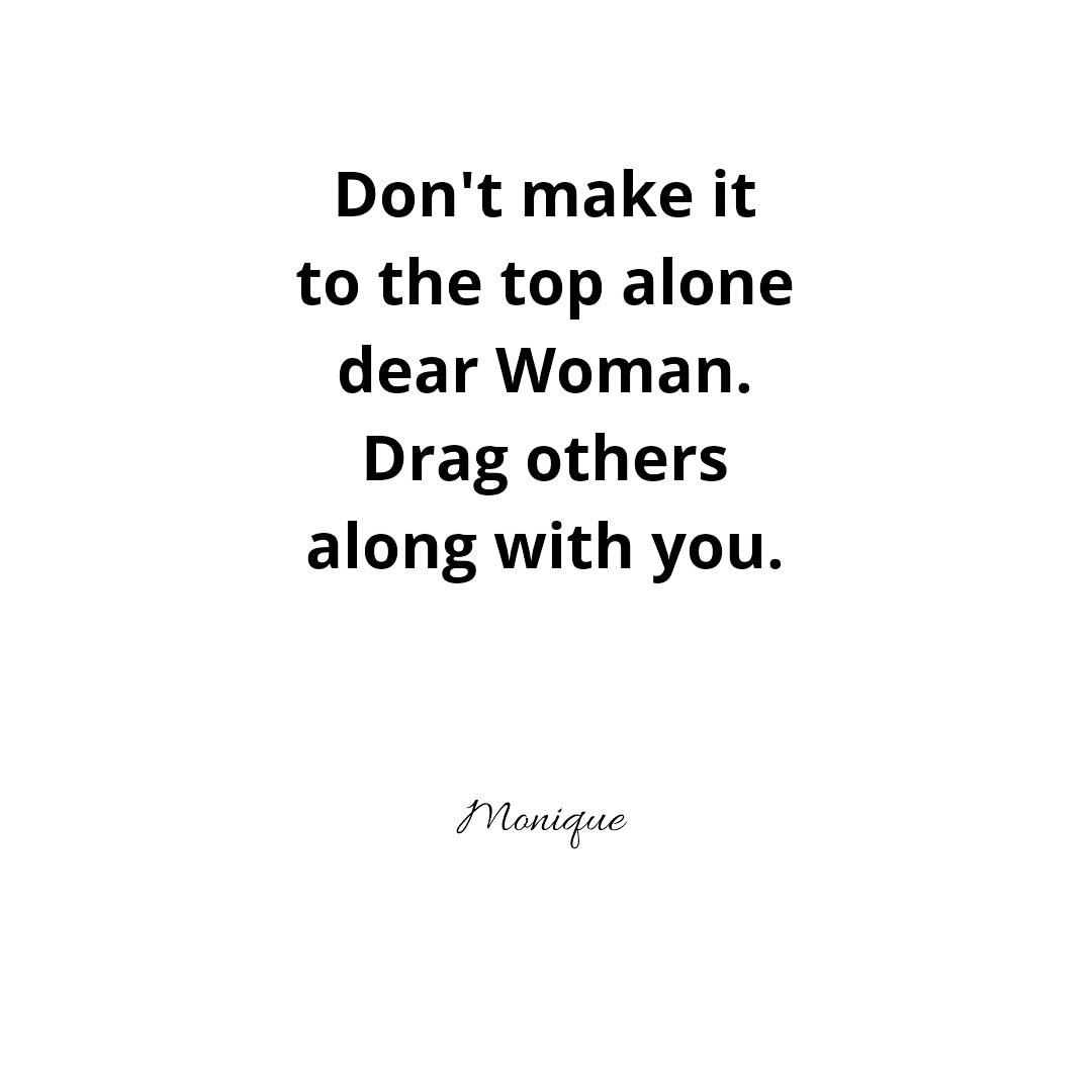 MoniqueFday's tweet photo. Learn to support others even if you won't get benefits. #SheWoman https://t.co/S33ldVCyX8