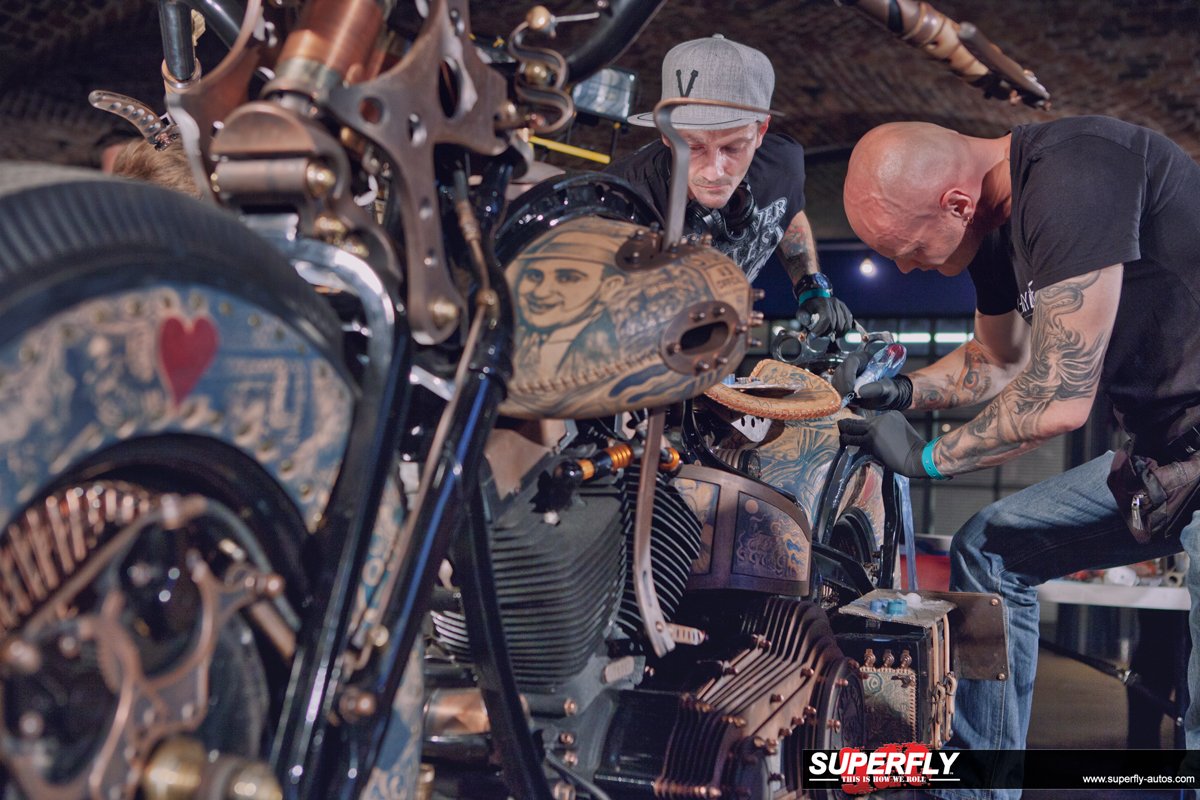 SuperFlyAutos's tweet photo. Well, its seem #tattoo's are no longer only for us alone: https://t.co/2QGZ4fKbmc #GameOverCycles #Motorcycle https://t.co/FfZbGIeSR0