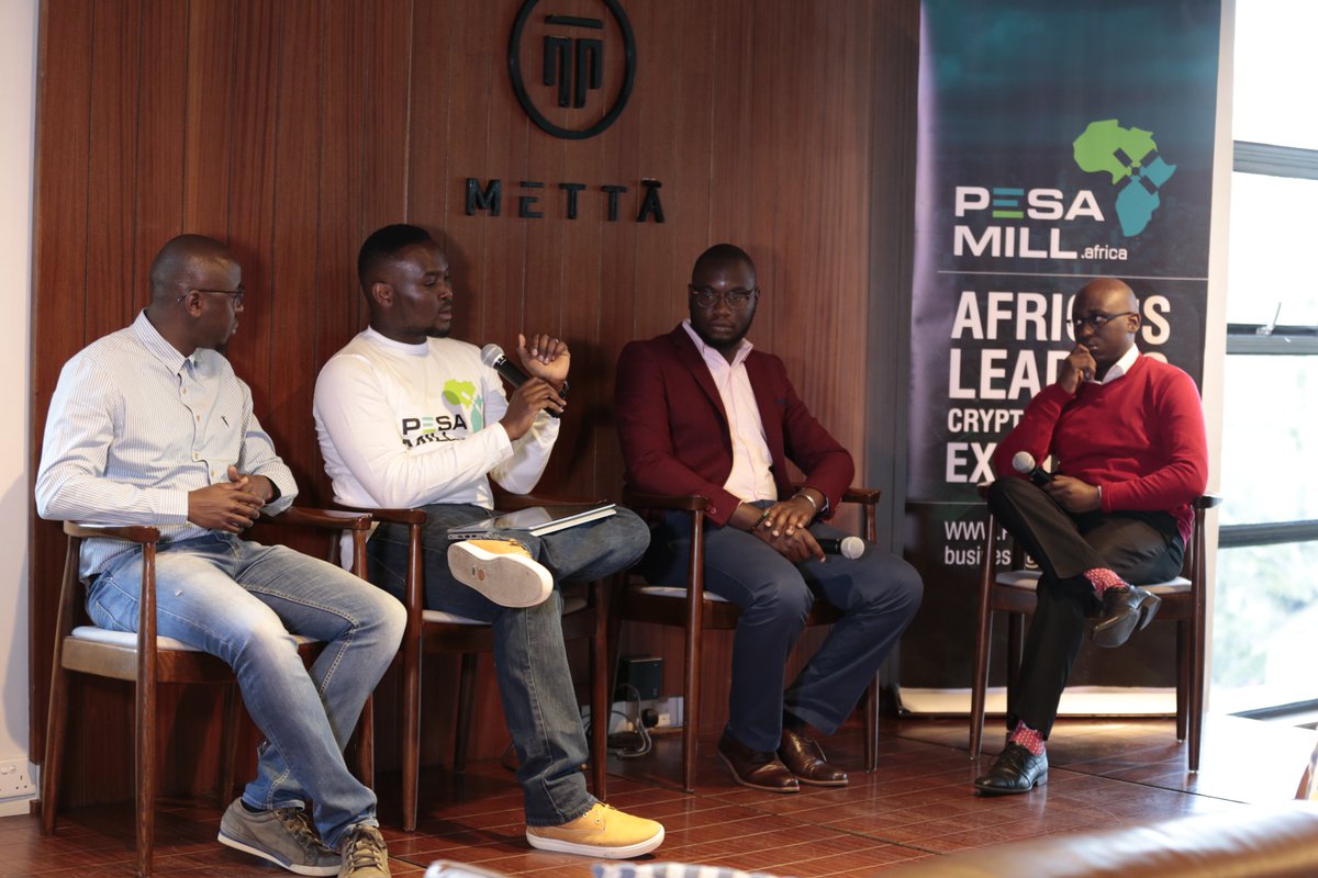 PesaMillAfrica's tweet photo. We're having a panel discussion on the opportunities that lie in cryptocurrency, what role @PesaMillAfrica will play and the impact of digital marketing in the use of crypto in Africa #LiveTheFuture  @S_Bryton @BrianN_PesaMill  @Ramah_Nyang @pesa_africa https://t.co/kzvxg2r43H