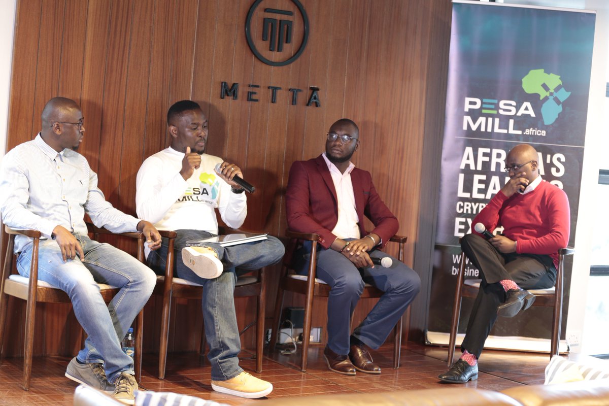 PesaMillAfrica's tweet photo. We're having a panel discussion on the opportunities that lie in cryptocurrency, what role @PesaMillAfrica will play and the impact of digital marketing in the use of crypto in Africa #LiveTheFuture  @S_Bryton @BrianN_PesaMill  @Ramah_Nyang @pesa_africa https://t.co/kzvxg2r43H