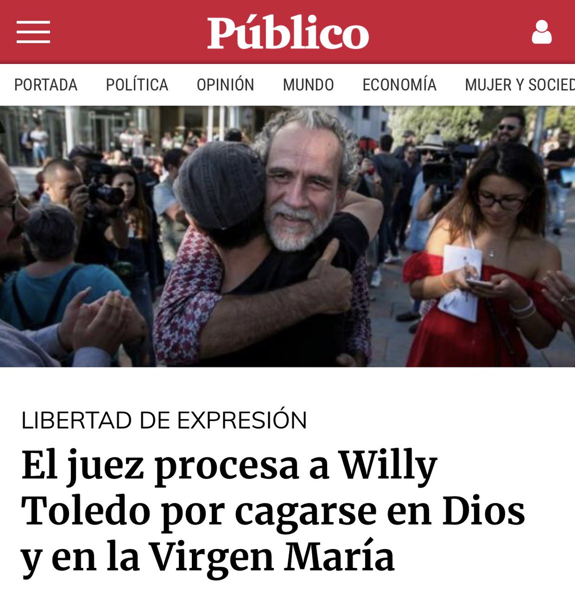 vmm7773's tweet photo. Lo malo no es que un grupo de abogados dopados de agua bendita te denuncien por cagarte en Dios ... lo terrible es que un juez lo admita a trámite y te procese por ello.

#WillyToledo 
#FelizMiércoles

https://t.co/UKsB8gBov1 https://t.co/4zsKgrOxGy