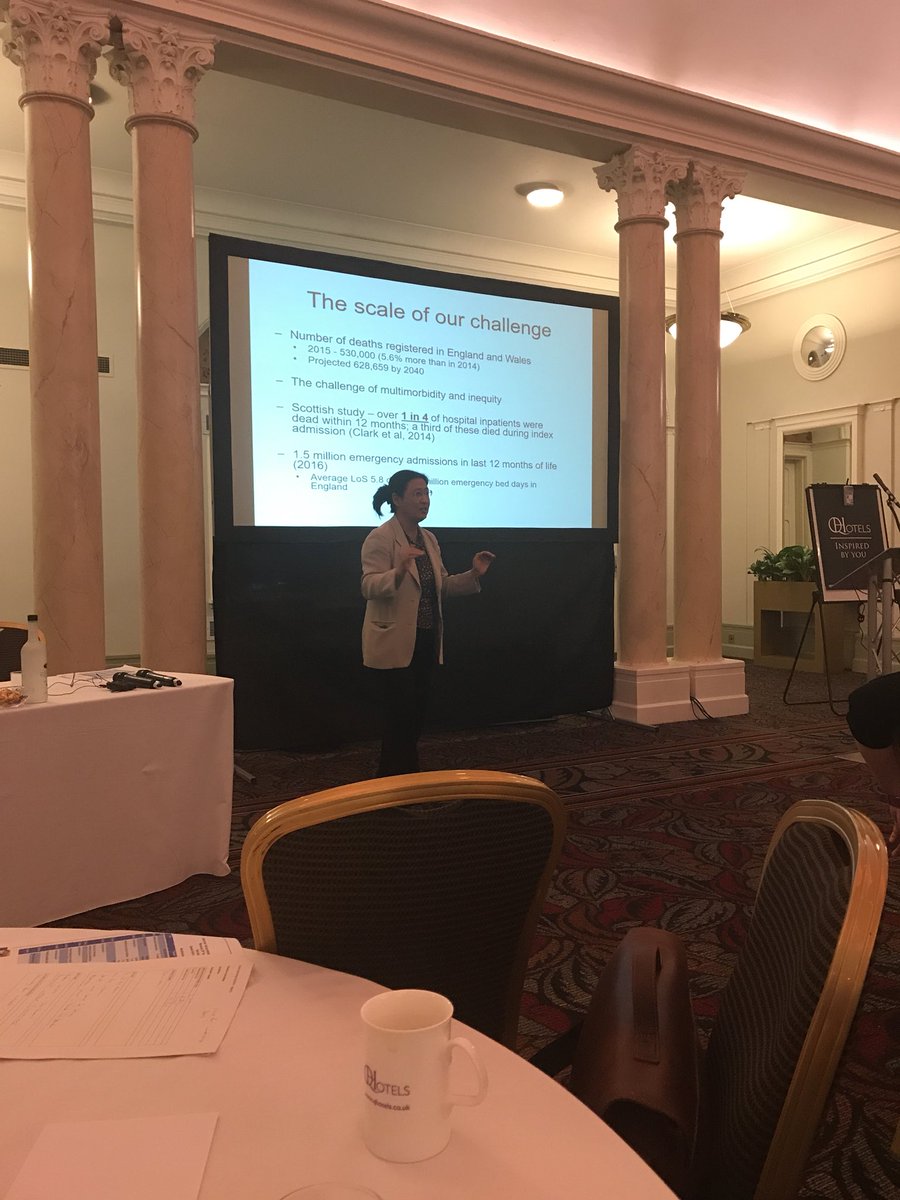 At the NHSI End of life care Masterclass in Leeds with Professor Bee Wee sharing information on the National Update. #ourprecioustime