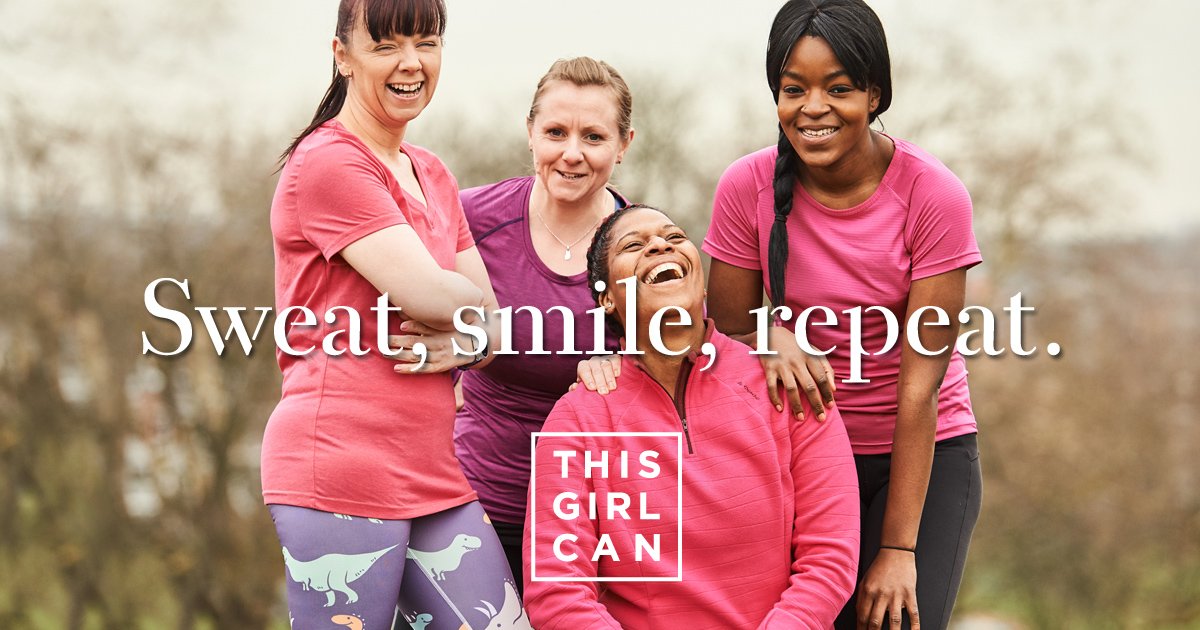 TGCRunning's tweet photo. We're celebrating @FitnessDayUK. To women everywhere who are running, jogging or walking their way to a more active lifestyle, we are supporting you every step of the way #FitnessDay #ThisGirlCan #ThisGirlCanRun #ukrunchat #runchat https://t.co/MnrCOgbvwU