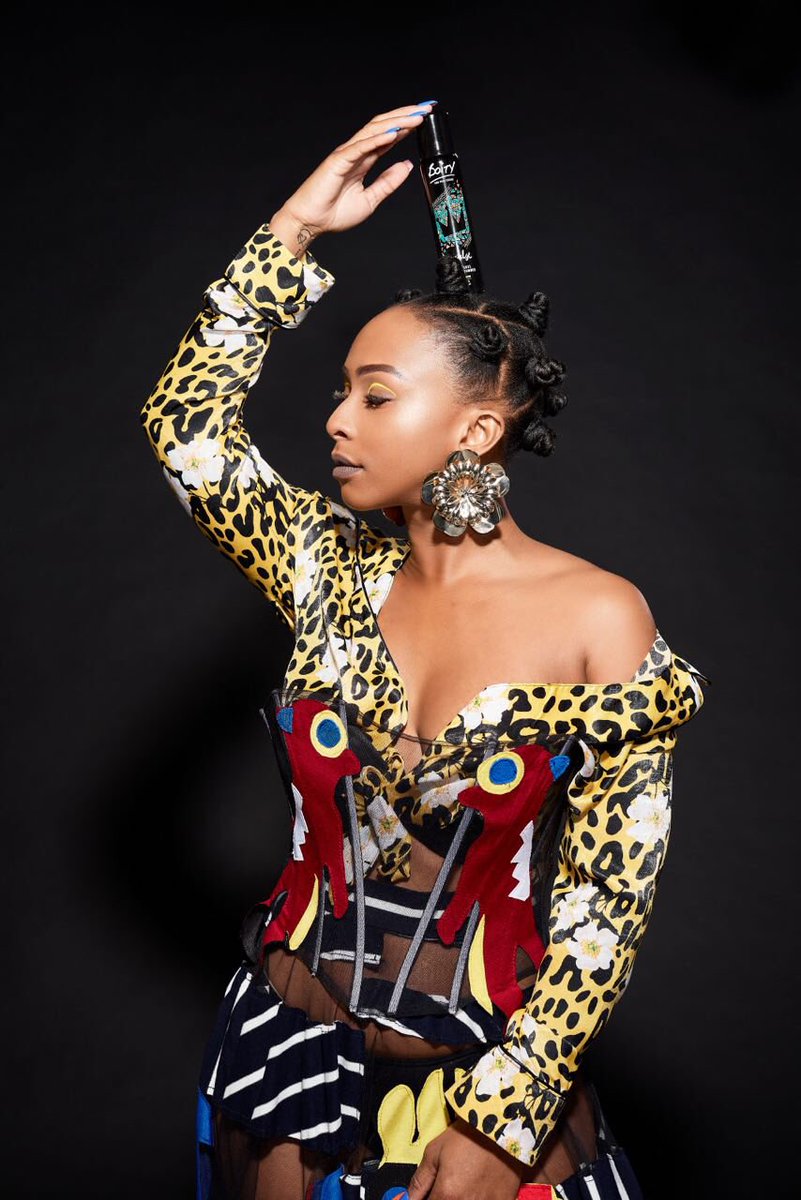 Boity's tweet photo. Tomorrow is the official launch of the  #ImpulseXBoity range and I am bedside myself with excitement and gratitude! 💜😍🙏🏾What an amazing journey it’s been and it’s about to get even better! Ladies, I hope you’re ready! 😍😁💫💃🏾❤️ #TrustYourImpulse #OwnYourThrone👑 https://t.co/DkTwRksDY3