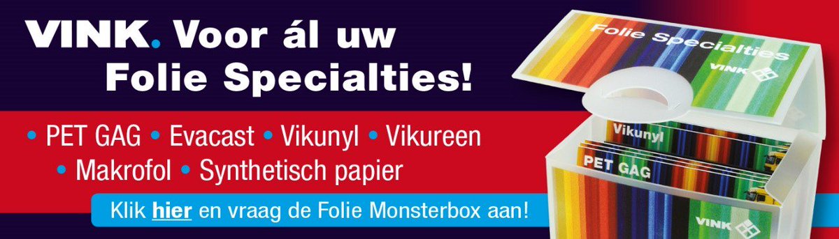 Nieuw in ons programma: PET-GAG folie! Deze polyester folie variant kunnen wij uit voorraad leveren in de uitvoeringen transparant glans, transparant-anti-reflex en wit mat. Hiermee creëert u de mooiste displays, aantrekkelijkste verpakkingen en duurzaamste labels.