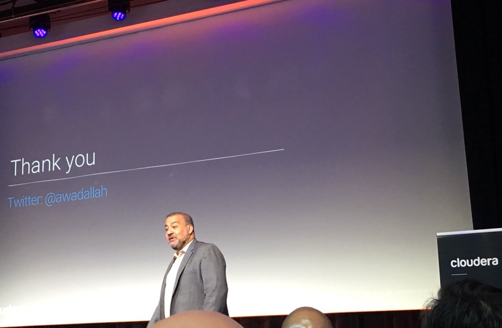 atb530's tweet photo. Excellent #Cloudera EMEA event in Amsterdam for #DriveScale. Thank you #awadallah and team. #composableinfrastructure #BigData https://t.co/Ls4R0GUFPV
