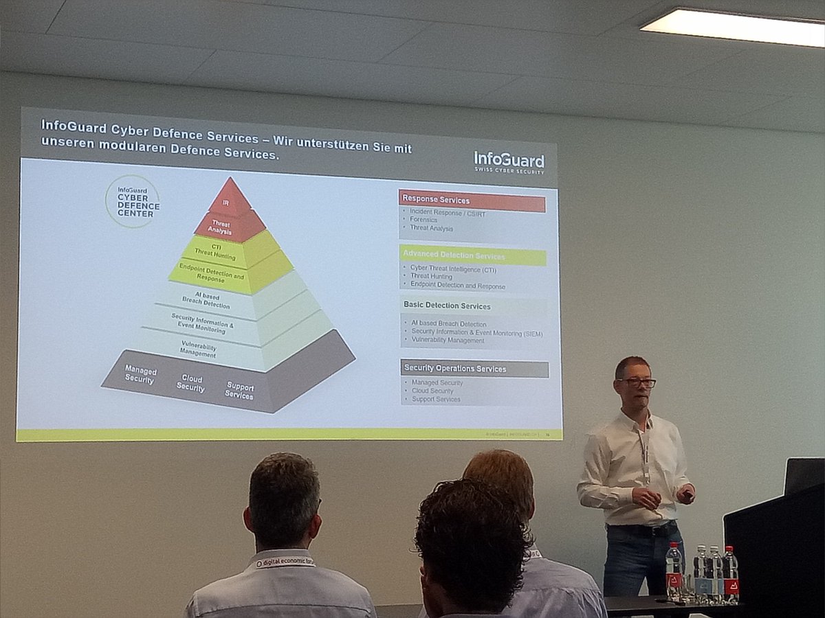 dHealth_Network's tweet photo. @ #fdg18 in #Zurich with #UrsAchermann Head of Cyber Security Sevices from @InfoGuardAG sharing about #digitalidentity, #security
and #Privacy 
#Healthcare #techforgood #digitalhealth #healthtech #cybersecurity #cyberdefence https://t.co/4tPhXNPlly