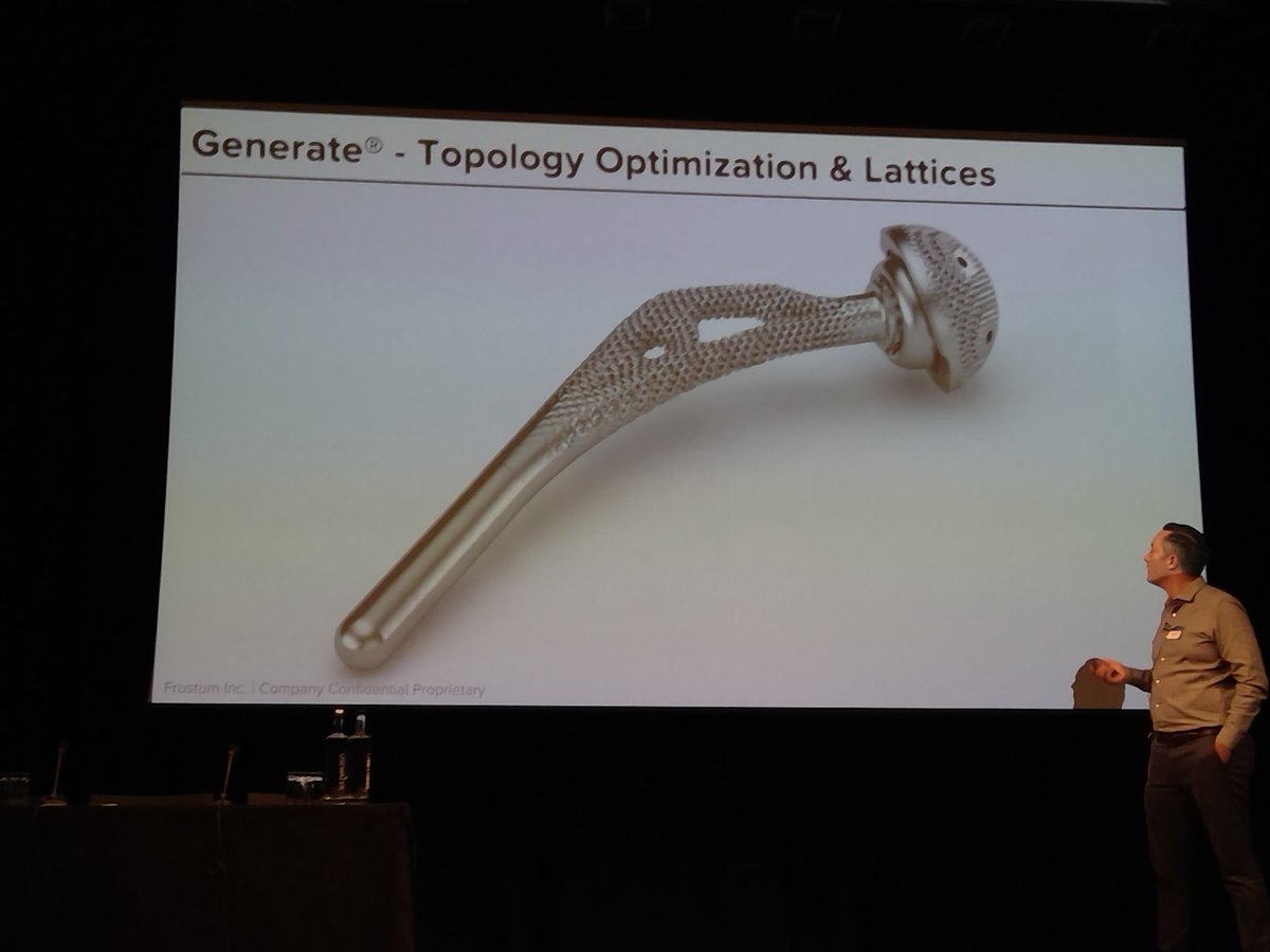 allanbehrens's tweet image. @frustum  focusing on manufacturability,  accommodating the complex (e.g. lattices)  #generativedesign #InnovationComponentsConference