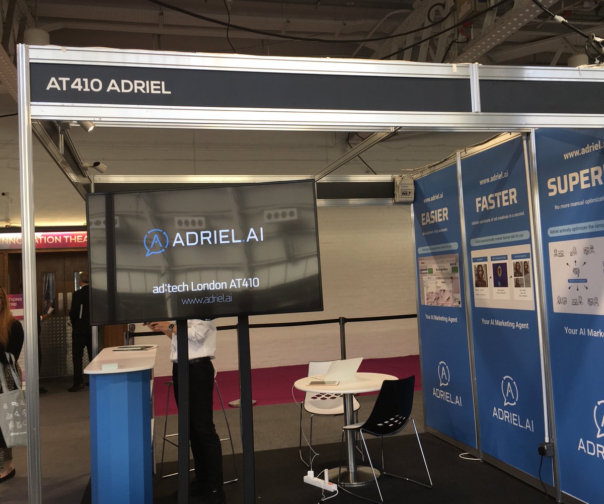 AdrielMarketing's tweet image. Adtech has finally started, and Adriel&apos;s in London now! 😆 Check out our booth in #adtechlondon to find more about Adriel, your AI marketing agent. We&apos;ll be waiting at booth AT410 😉 #DigitalMarketing #adriel #adtechLDN