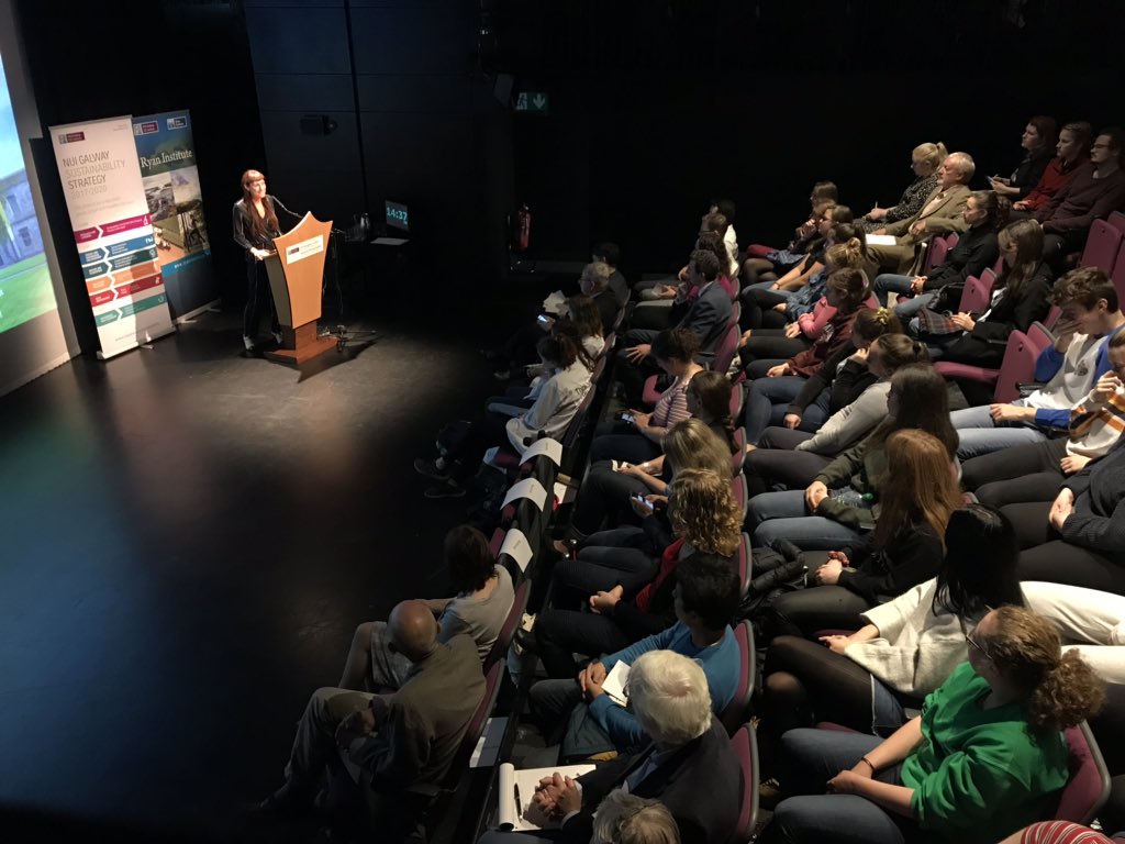 GalwayGreenLeaf's tweet photo. Full house for the #NUIGSustain event today #LovingGalway https://t.co/WzOfcYXoD8