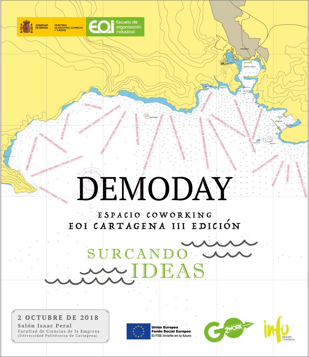 Coworking_CT3's tweet photo. DEMO DAY CARTAGENA III EDICION: SURCANDO IDEAS⛵ -  2 de octubre https://t.co/CwzUKCKUZJ https://t.co/lvtsB18JXI