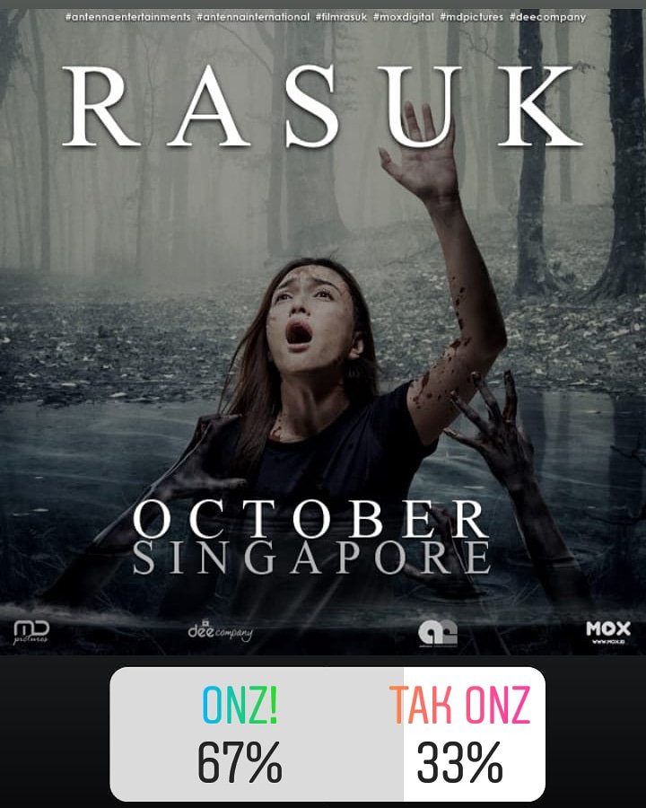 AntennaIntSgpr's tweet photo. Cuba teka, siapa yang ONZ untuk 'naik hantu' 11 Oktober ni? 😈😈
#rasuk #filmrasuk #ceritahantu #ceritaseramindonesia #ceritaseram #horrormovie #horrorfans #cinema #comingsoon #octobermovie #singapore #singaporelife #singaporean #singapore🇸🇬 https://t.co/wWWfHe3T6c