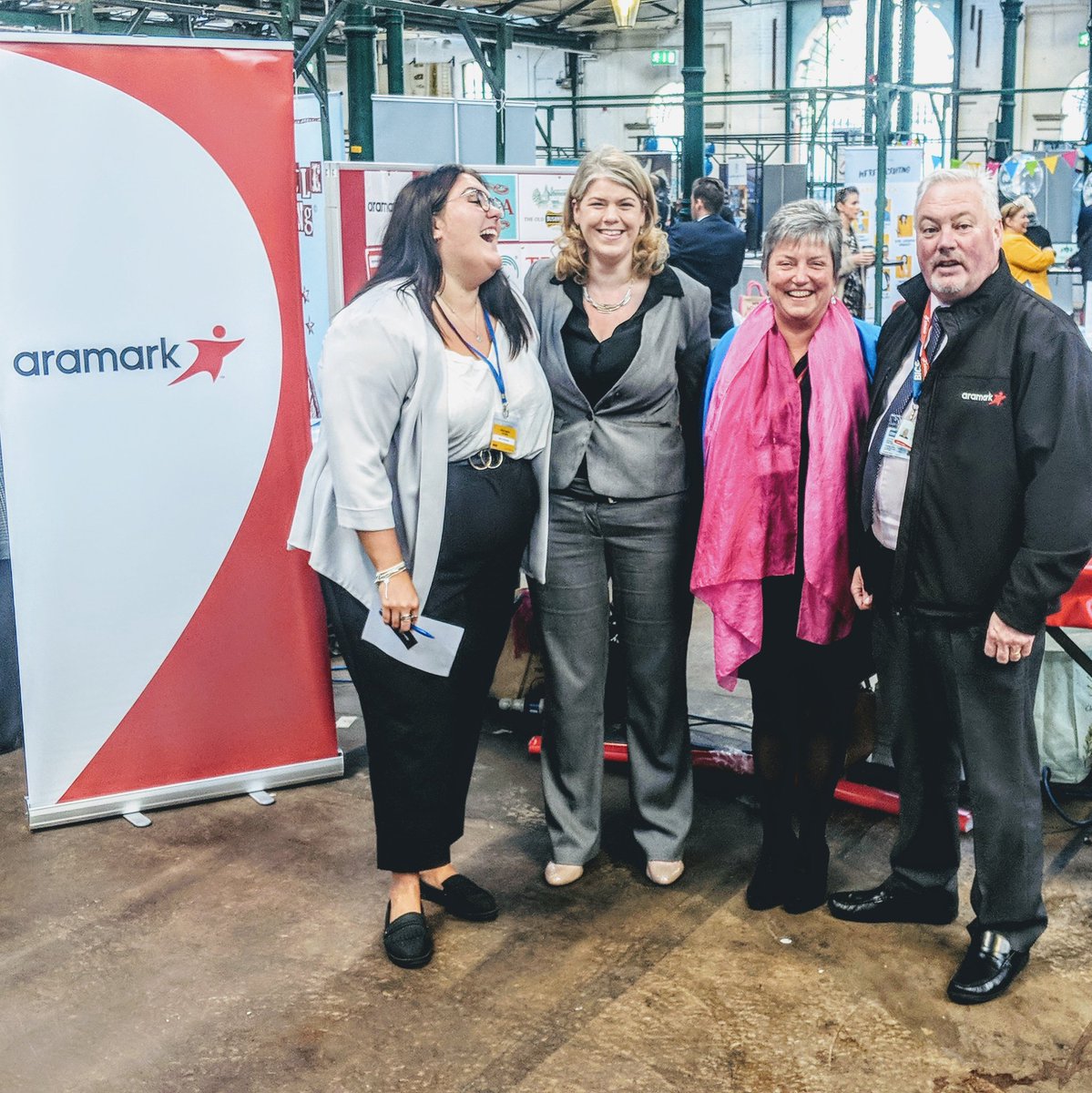 Great laughs &amp; chats doing #employerengagement with #aramark at today's catering &amp; hospitality job fair <a href="/StGeorgesMarket/">St George's Market ❤</a> 😍 #nowgroup #supportedemployment #jobfair #stgeorgesmarket #jamcard #Belfast #Belfasthour <a href="/Holly_Nowgroup/">Holly_Nowgroup</a>