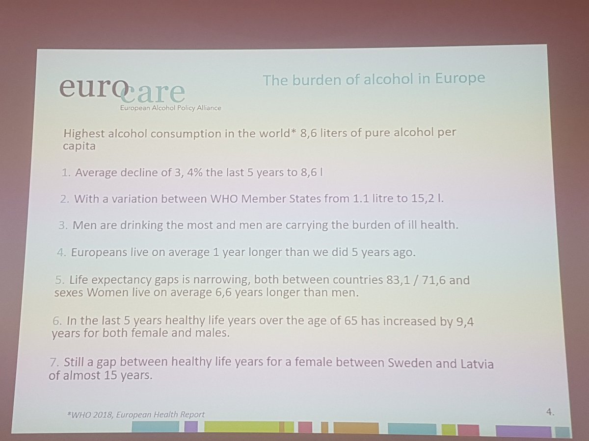 BereniceDoray's tweet photo. #eufasd2018 
The burden of alcohol in Europe https://t.co/VGsvyLUnWM