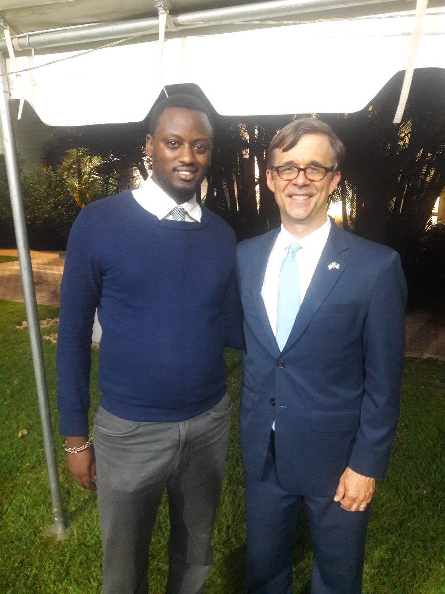 With Ambassador @USAmbRwanda at the Exchange program alumni reception. #IVLP #IVLP2018 @StateIVLP @IVLPIIEDC