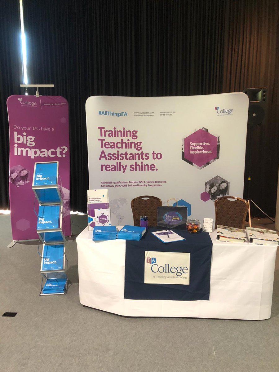 AlphaIntUK's tweet photo. The TA College stand is officially up at @iapsuk conference 2018, visit Eva and Matt today to discuss #AllThingsTA and how we can #Inspire your team of #AmazingTAs
#IAPSConf18 #IAPSConf2018 #BeInspired https://t.co/wPZ3TZc0KN