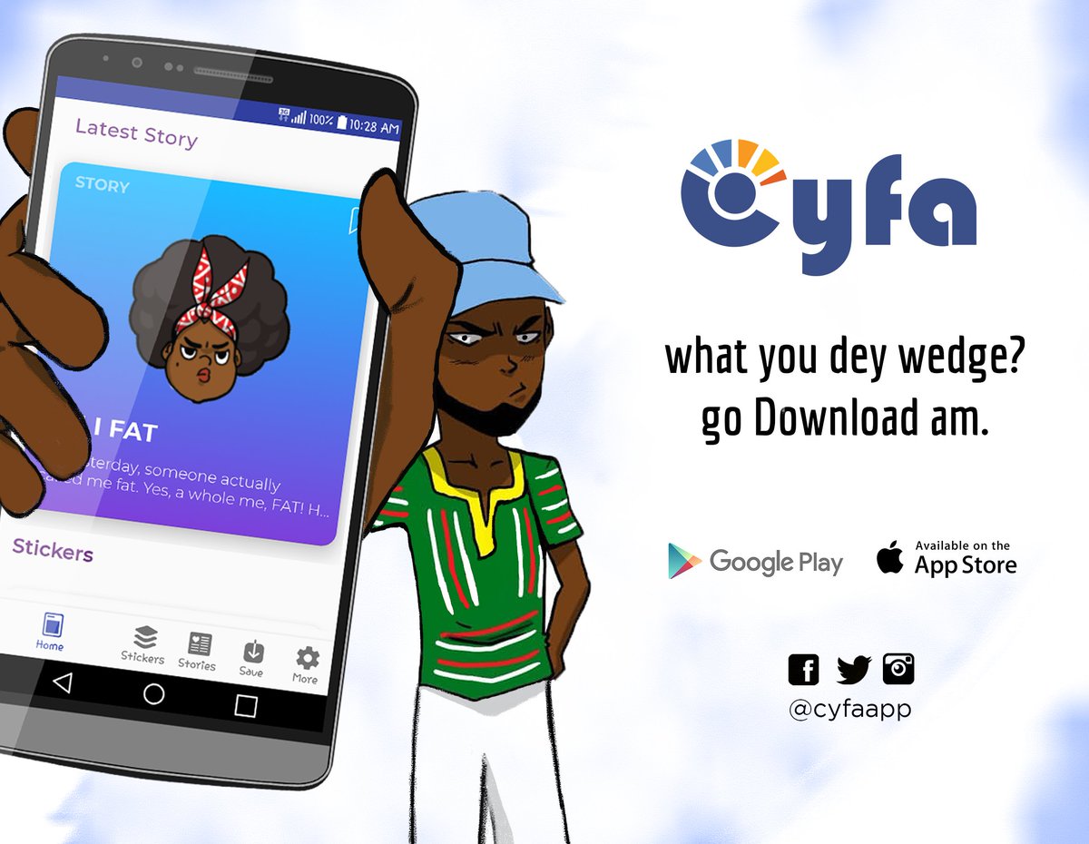 cyfaapp's tweet photo. Read anywhere anytime with Cyfa. Download Cyfa from the playstore and App Store. #InspiringCreativity #Cyfa #Cyfaapp #stories #comics #stickers #Gstickerss #onestoryaday #read #readers #ReadyForIncredible #ReadABookDay https://t.co/bFVggR62eT