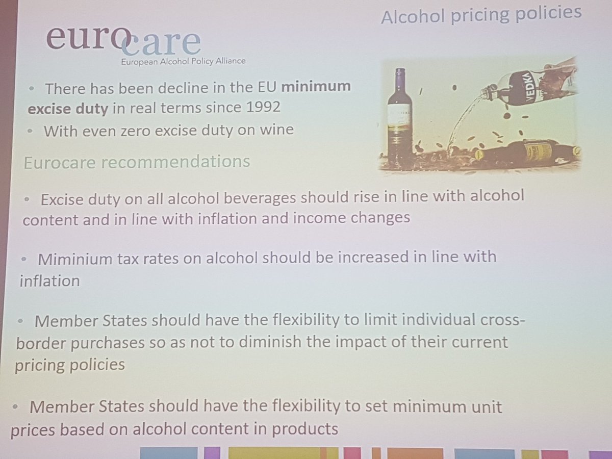 BereniceDoray's tweet photo. #eufasd2018 
Tax rates on alcohol https://t.co/GBjbnTDcYm
