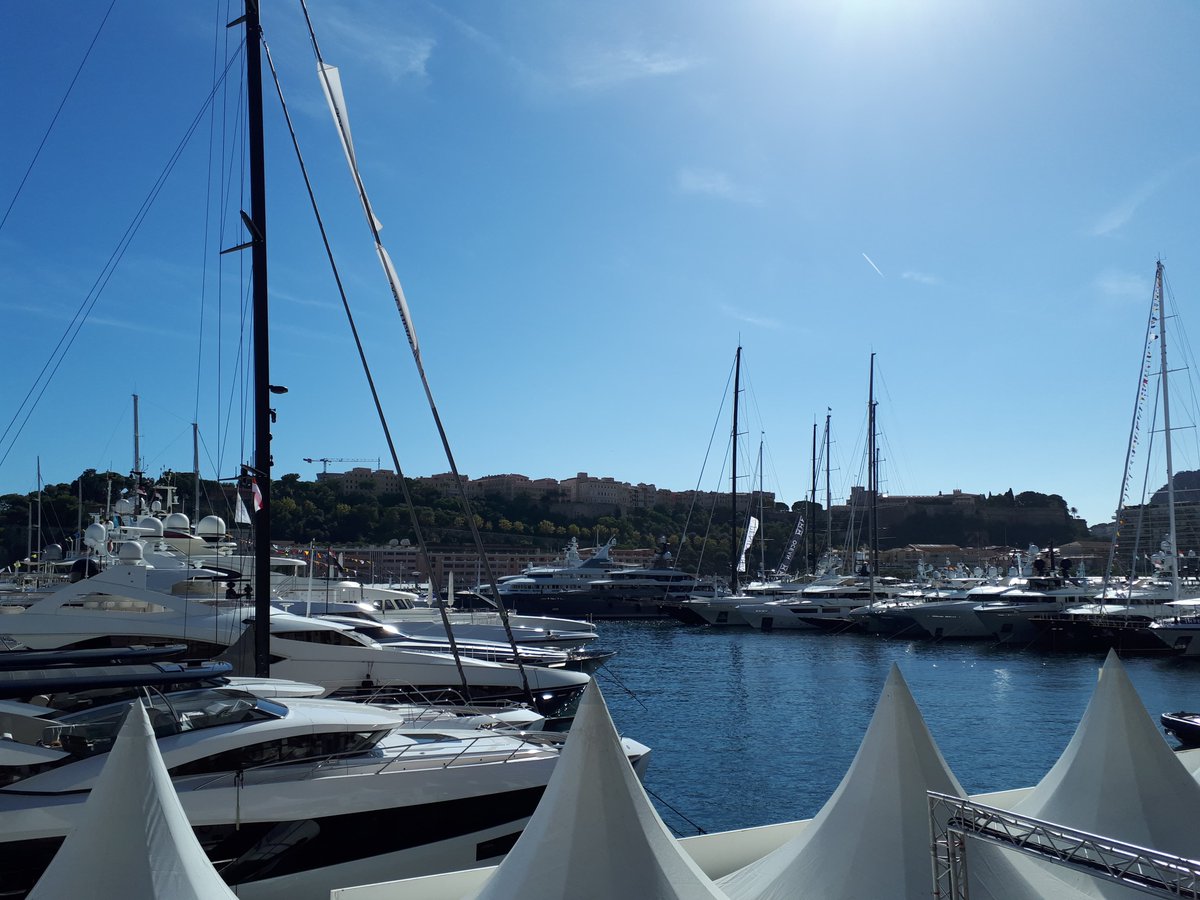 Yachtwear's tweet photo. Welcome to the #mys2018. All exhibitors are ready for great show! Meet our team on booth QC3. #appearelpartner #MonacoYachtShow #uniforms https://t.co/p5YkNi8gnF