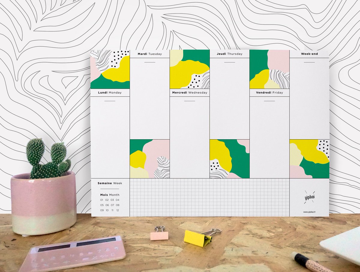 Yipikai_Yay's tweet photo. - Nouvelle Collection -
🍬Le semainier Sakura pour bien organiser ses journées ! 🍬
#yipikai #etsy #madeinfrance #madeinlyon #weeklyplanner #semainier #planner #notepad #journal #organiseur #todolist #notes #officeorganization #homedecor #etsyshop #graphicdesign #createurfrancais https://t.co/A4jlcrXX2H