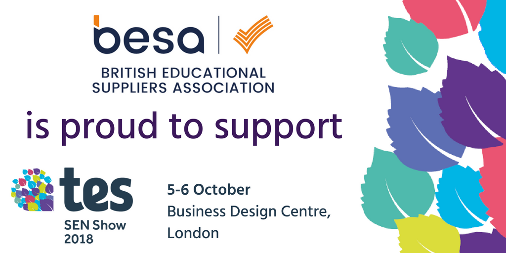 . <a href="/Tes_SEN/">Tes SEND</a> 2018 is a must for everyone in the #SEN industry. With 42 CPD certified seminars, 150+ exhibitors with the latest products, services &amp; resources &amp; so much more, you do not want to miss this! Join us at the Business design centre on 5 - 6 October besa.org.uk/events/tes-sen…