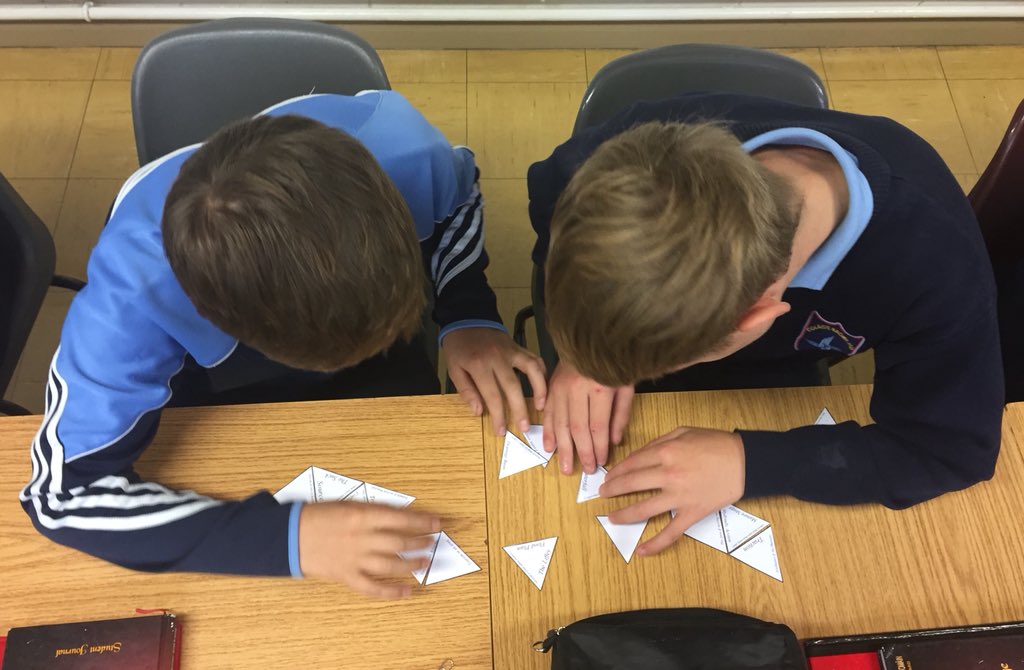 GerLyons6's tweet photo. Second Years using a Tarsia Puzzle to revise Rivers as we come to end of the Chapter! 🤯😀🌊 @JCGeography @JctGeography @tutor2uGeog #rivers #revision #pairwork https://t.co/FzZkcpPR7K
