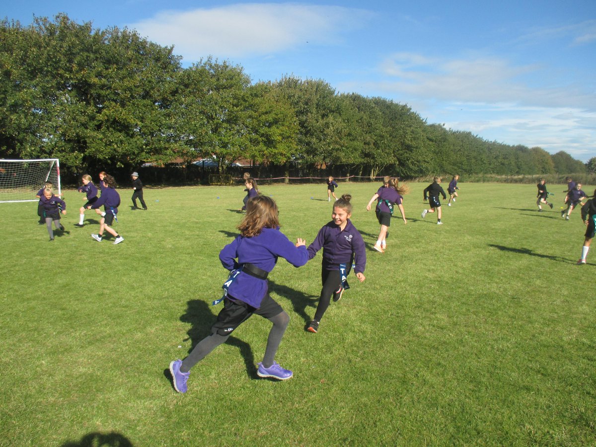 BeaconAcad's tweet photo. Year 4 enjoyed a very energetic tag #rugby session today with @JBSportCoaching. Mr Parker's stars of the week are Lewis and Taylor for an amazing sporting attitude and dedication to their #PE learning. #activebursts #tagrugby #sweaty #tiring #fun https://t.co/74poCrwRl4