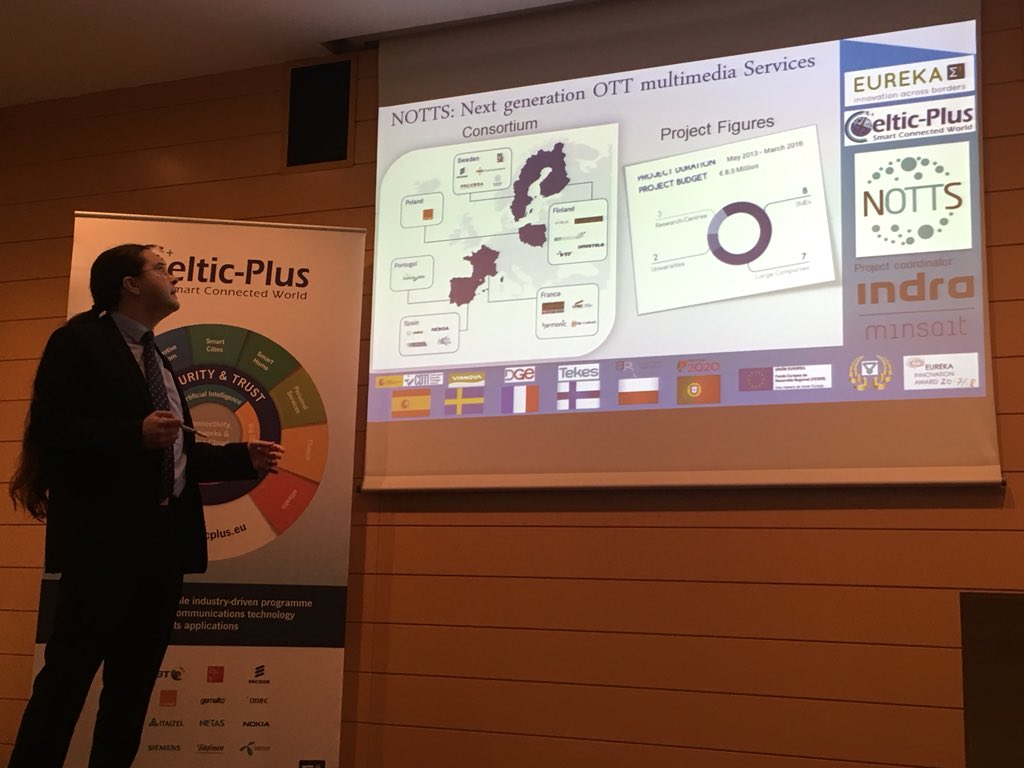CelticNext's tweet photo. @acuadras highlights the impact thanks to @EUREKA_NETWORK award winning project NOTTS in the business panel at #CelticPropDay @CDTIoficial https://t.co/zKSxd2G00r