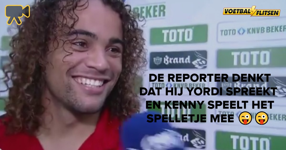 FCVideoNED's tweet photo. Geniaal: Reporter denkt na #afctel dat hij te maken heeft met @AFC_Amsterdam-speler Yordi Teijsse, maar het is zijn tweelingbroer Kenny. En die speelt het spelletje geniaal mee 🤣😜 #knvbbeker

LOL-beelden: https://t.co/E0jGIe65Wf https://t.co/Y1nOsYsBjy