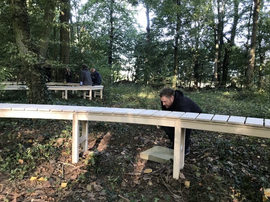 Oxfordplanters's tweet photo. We’ve had the most amazing time making and installing this stunning @Accoya bench - verified as being the longest true Accoya bench in the World @FisherTomlin @ArnoldLaver https://t.co/mGjp9uu0sO