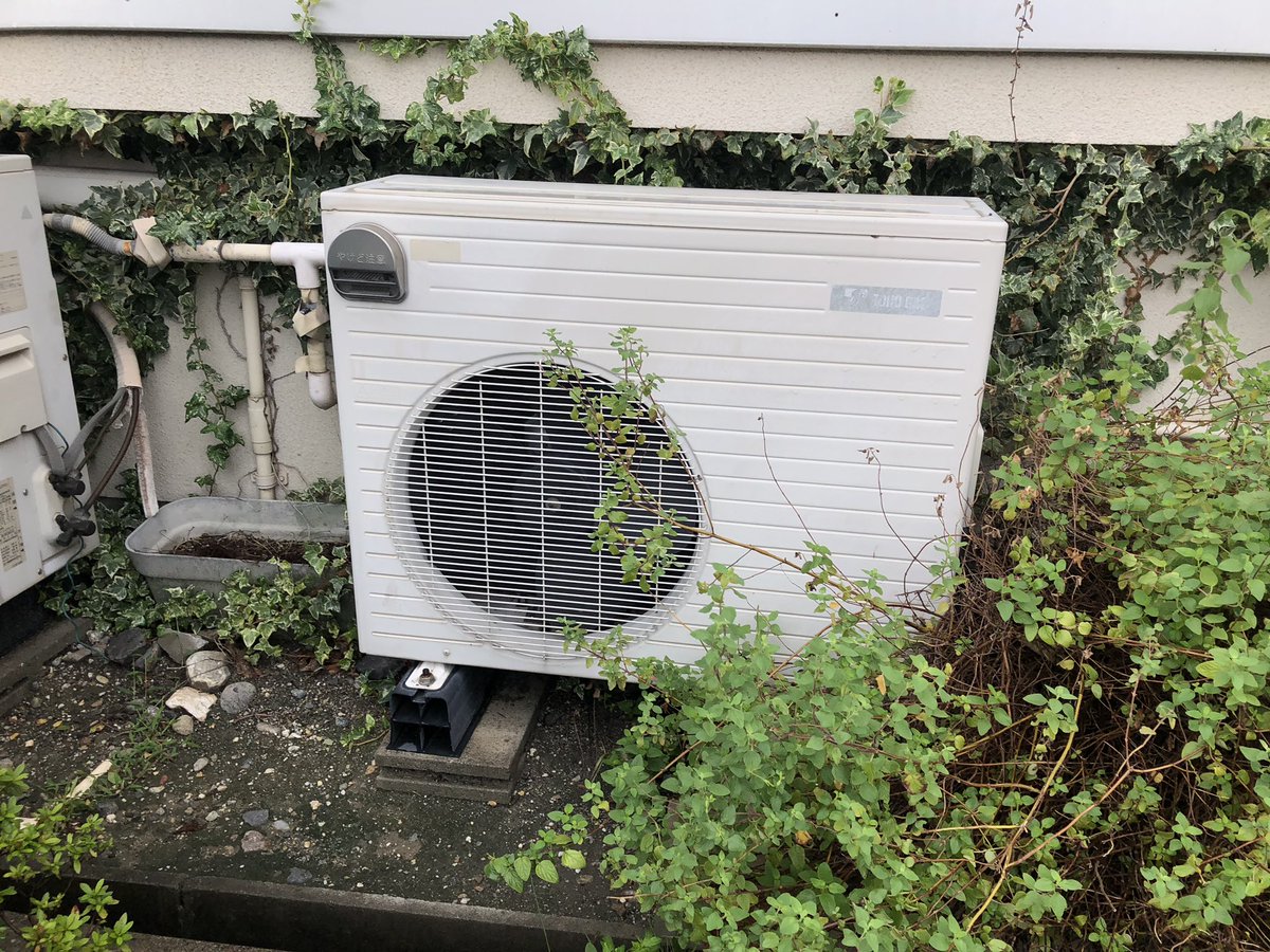 東邦ガスエアコン室外機 松下製 5枚羽根 左回転 #室外機